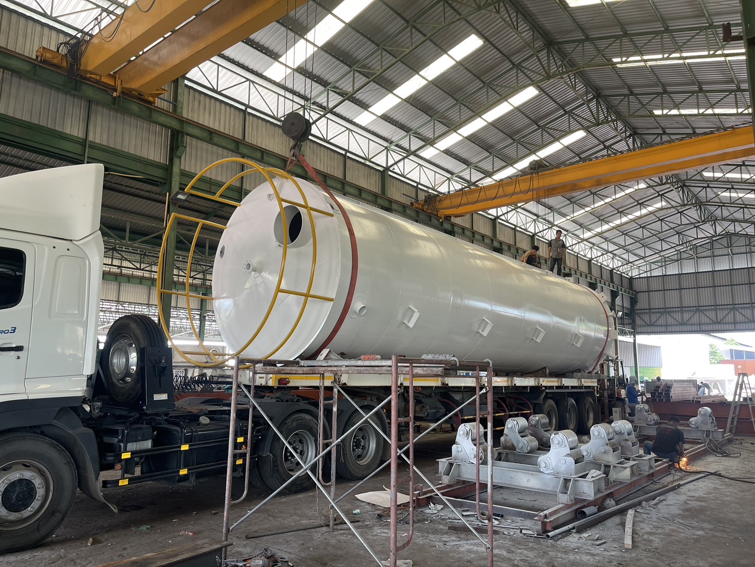 รับออกแบบผลิตถังเหล็ก steel tank SS400 SS CITANK